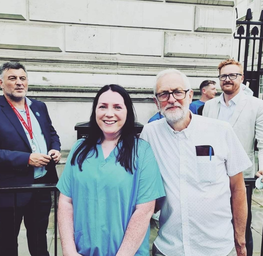 NHSWSN Protest with Corbyn and Byrne